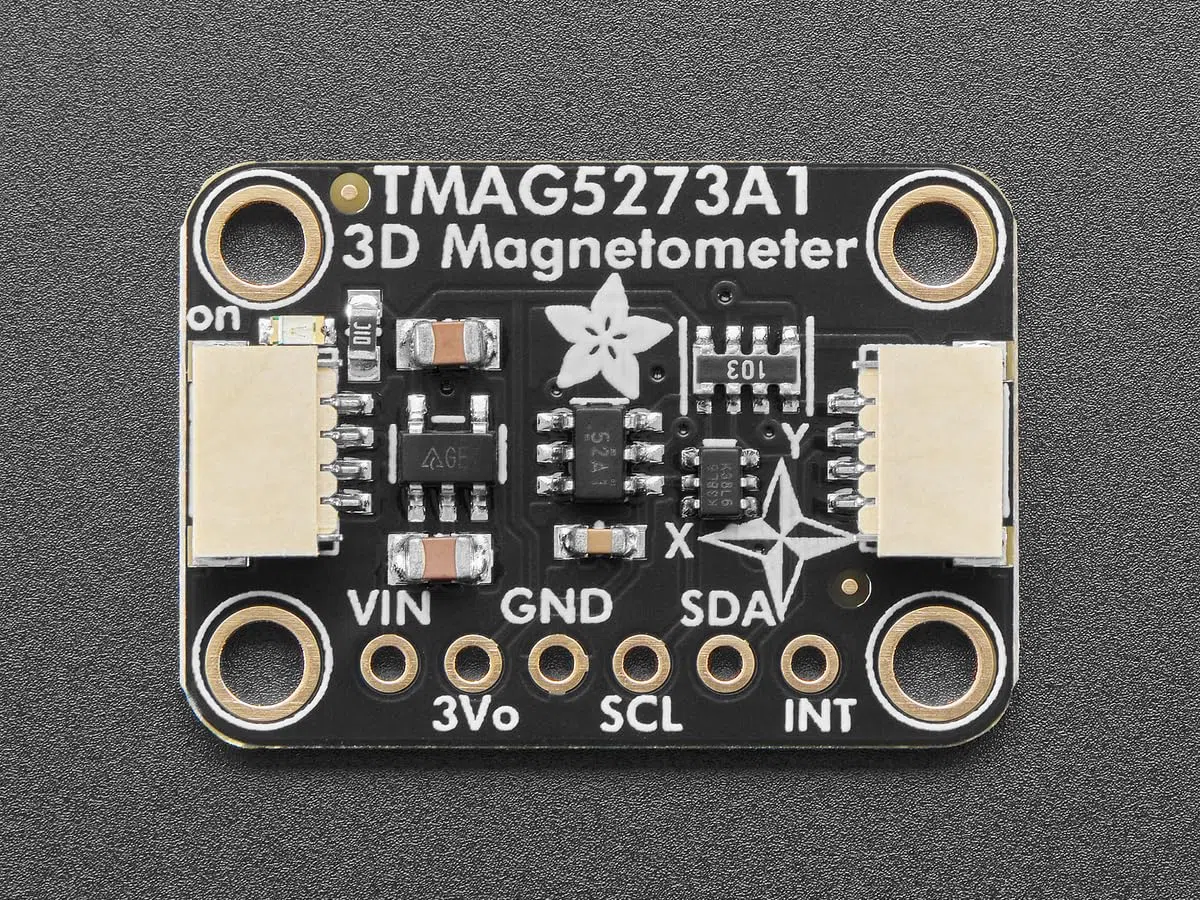 Adafruit TMAG5273 (A1) 3D-Hall-Effekt-Magnetometer Breakout-Board – ±40 mT, ±80 mT – STEMMA QT, 6489