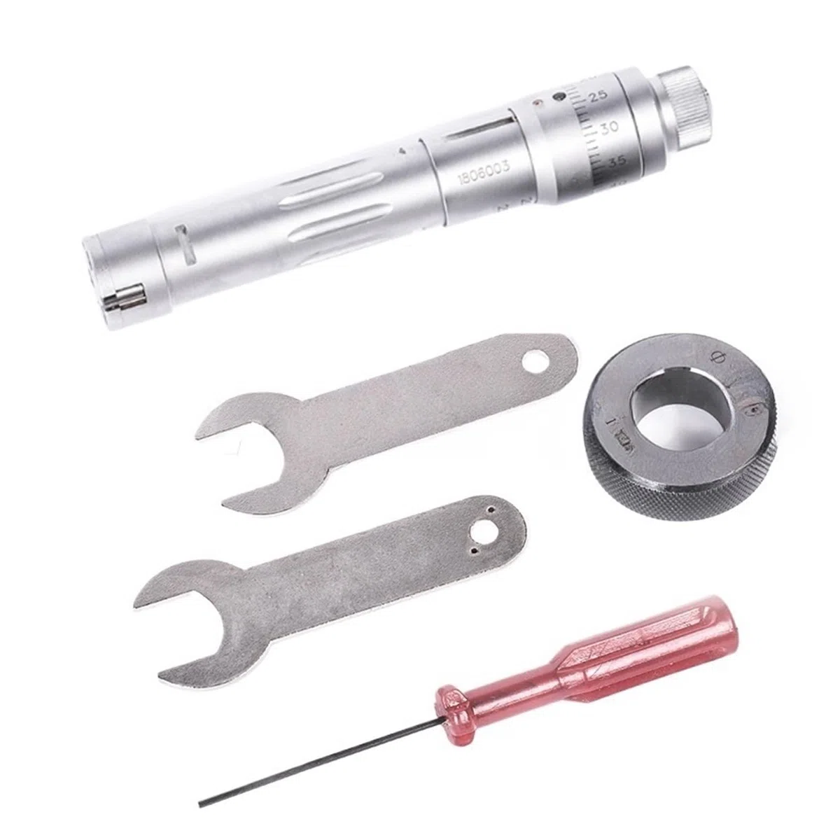Dreipunkt-Innendurchmesser-Mikrometer 6-100 mm 0,001 mm Dreipunkt-Innenmikrometer Dreipunkt-Innenmikrometer Innendurchmesser-Mikrometer-Messwerkzeug (Color : 50-60mm)