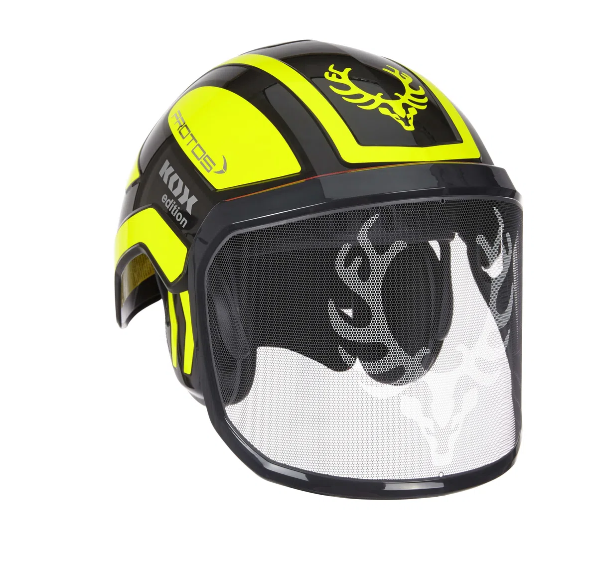 Protos Forsthelm/Schutzhelm KOX Edition mit Gehörschutz und Visier Integral Forest KOX Edition mit Ätzmetallvisier F39