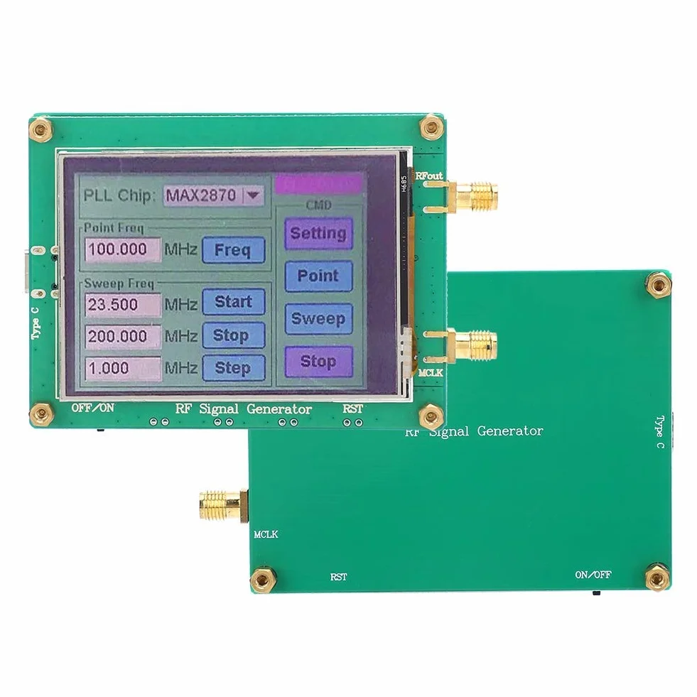 Signalgenerator Modul HF Signalquellengeneratormodul Frequenz HF Signalgenerator Hohe Stabilität Niedrige Rauschfrequenz MAX2870 23.5-6000M
