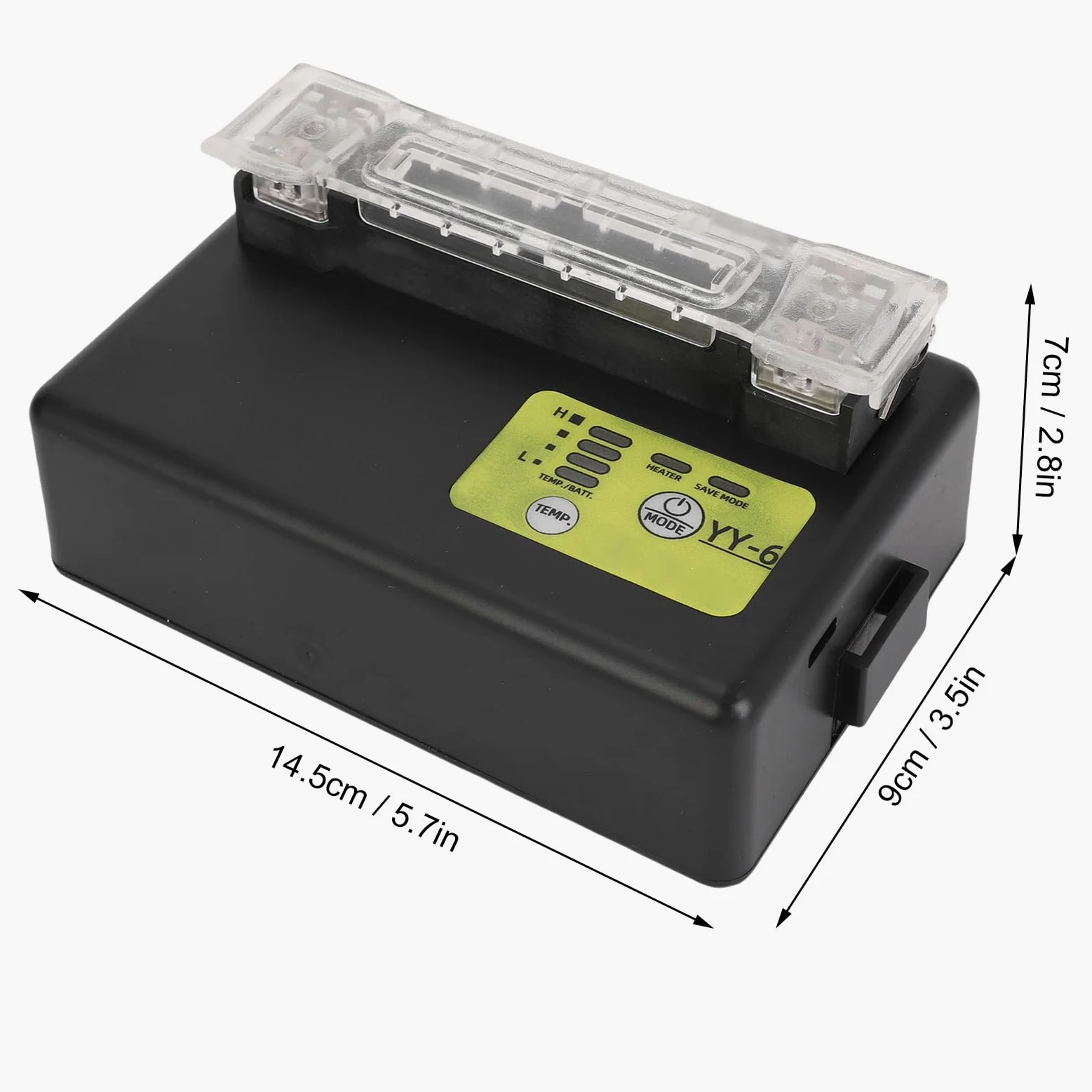 Fafeicy Splicer Heizung Externer Schrumpfschlauch Heizofen Glasfaser-Spleißmaschinenzubehör mit Wiederaufladbarem Li-Ionen- für Glasfaser-Fusionsspleißen Im Freien