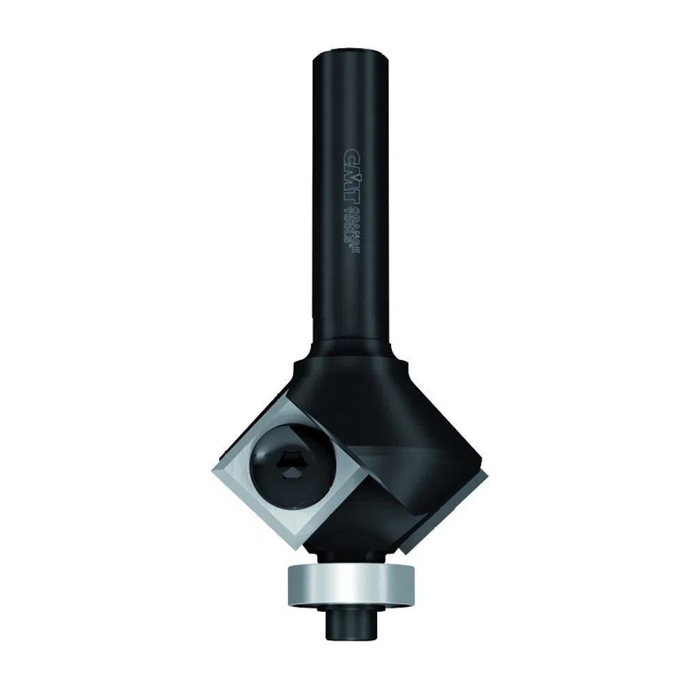 CMT ORANGE TOOLS 659.646.11 - HARTMETALL-FASEFRÄSER MIT WENDEPLATTEN Z2 S=12,7 D=29X8X69 45° RE