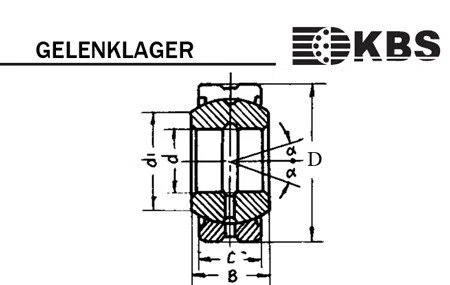 KBS Gelenklager GE 30 FO 2RS (GEH 30 ES-2RS)