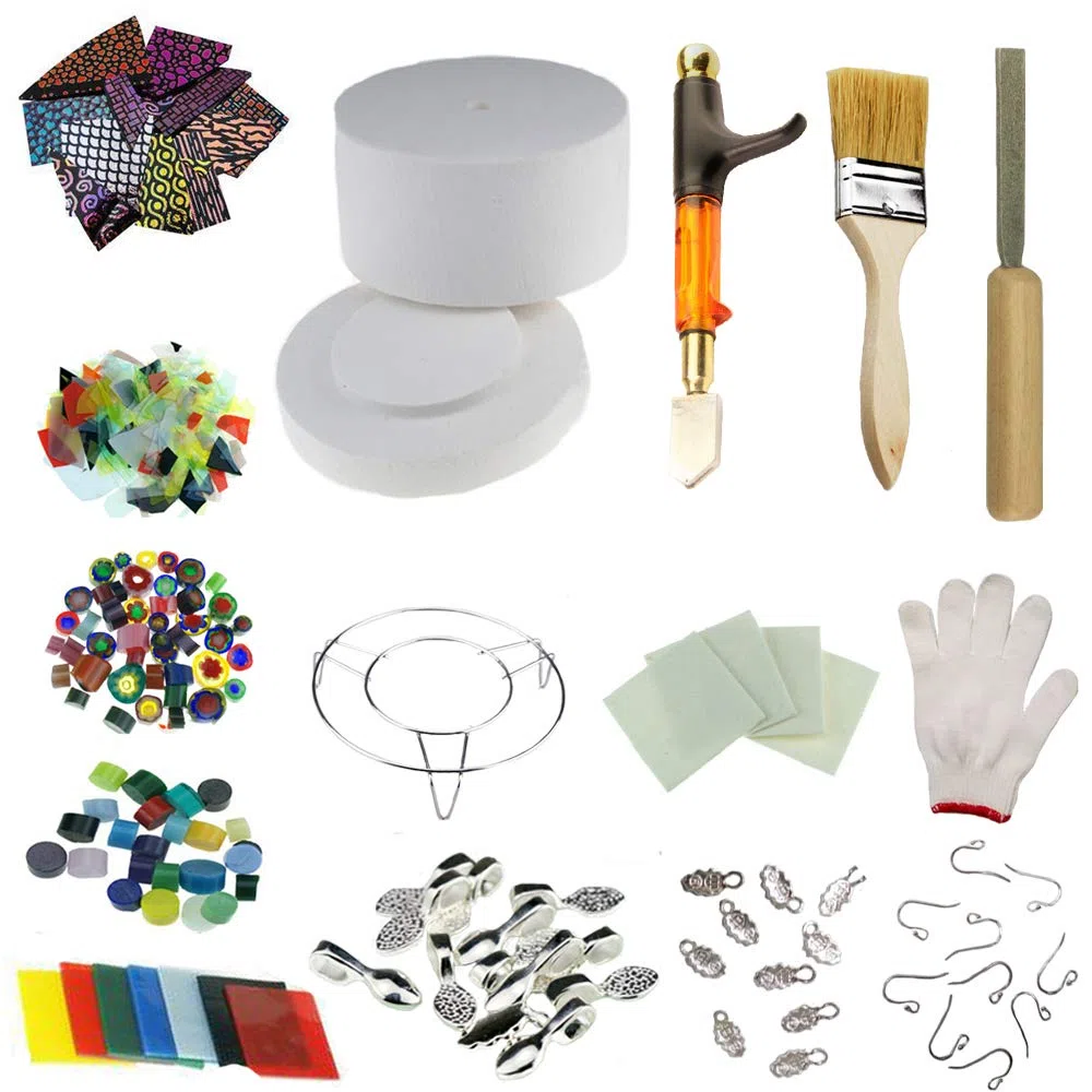 Professionelles großes Mikrowellenofen-Set, 15-teiliges Set zum Schmelzen von Glasofen
