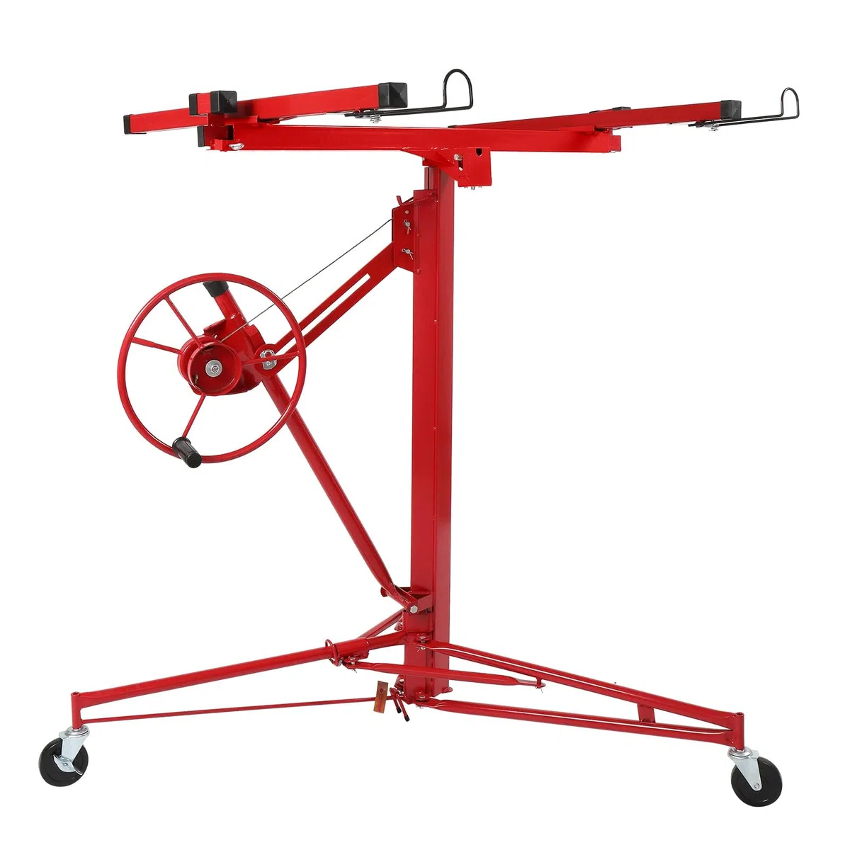 XXL Plattenheber,Plattenheber Klappbar für Trockenbau und Rigipsplatten, Plattenlift bis 68 kg Höhe 140-350 cm 3 Räder mit Feststellbremse,Rigips Werkzeug für Innenausbau