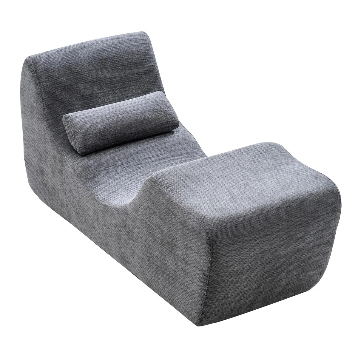 VEVOR Chaiselongue Relaxliege für Yoga & Massage, Moderne Gebogene Schaumstoff-Loungesessel, ergonomischer Liegesessel für Dehnung Entspannung Bewegung, verwendet im Wohnzimmer Schlafzimmer Balkon