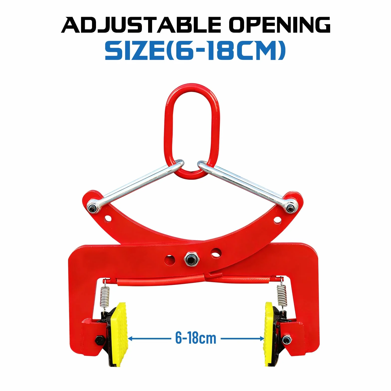 Bordsteinzange, Versetzzange mit Einer Tragfähigkeit von 325 kg | Steinheber mit Einstellbarem Öffnungsdurchmesser von 6-18 cm fÜr Transport von Steinen verwendet