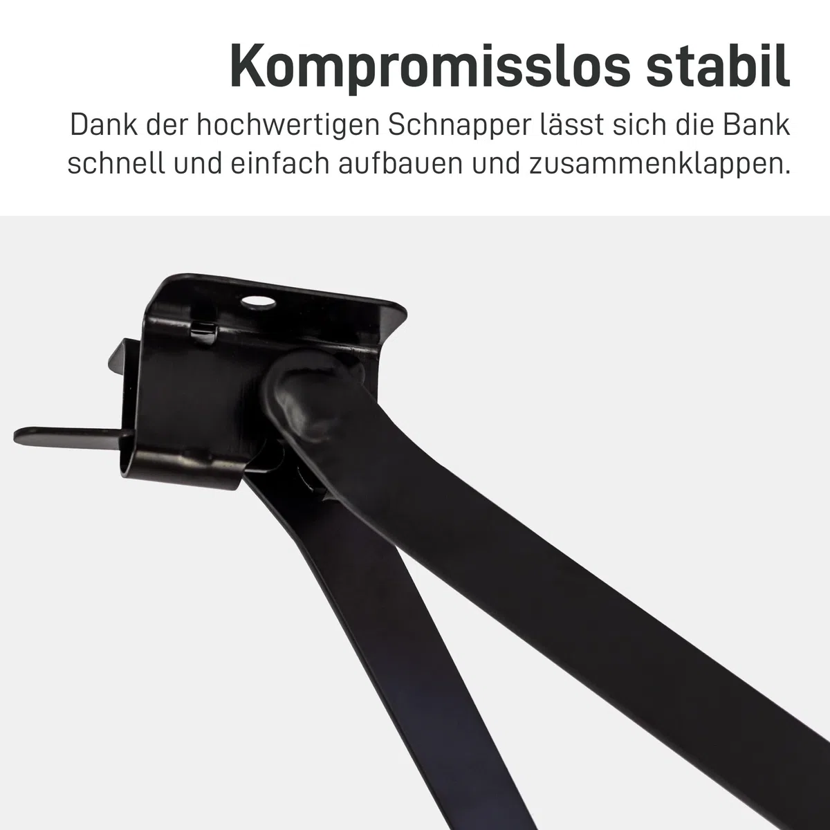 Natural Goods Berlin 2er Set Gartentisch Gestell klappbar (Schwarz, 70x42 cm) – Metall Tischbeine im Kastenprofil für Bierzeltgarnituren – Stabiles Tischgestell für Garten, Terrasse & Camping