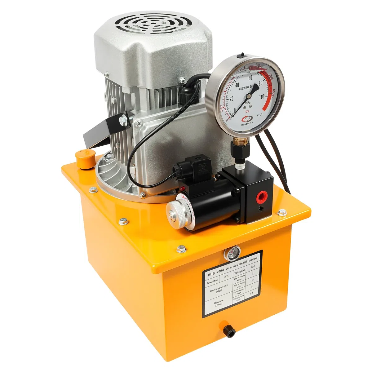 750w 220v Elektrische Hydraulikpumpe, Geschwindigkeit 1400rpm, Hydraulischer Ausgangsdruck 725-10.000 Psi, Für Das Heben, Druck, Biegen, Richten, Schneiden, Montieren Und Demontieren