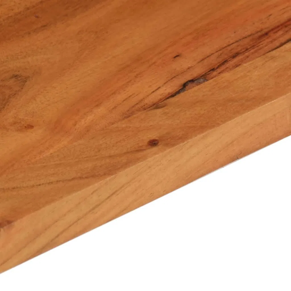 vidaXL Tischplatte, Holzplatte Rechteckig, Massivholzplatte für Bartisch Beistelltisch Esstisch, Ersatztischplatte, 120x70x2,5cm Akazienholz