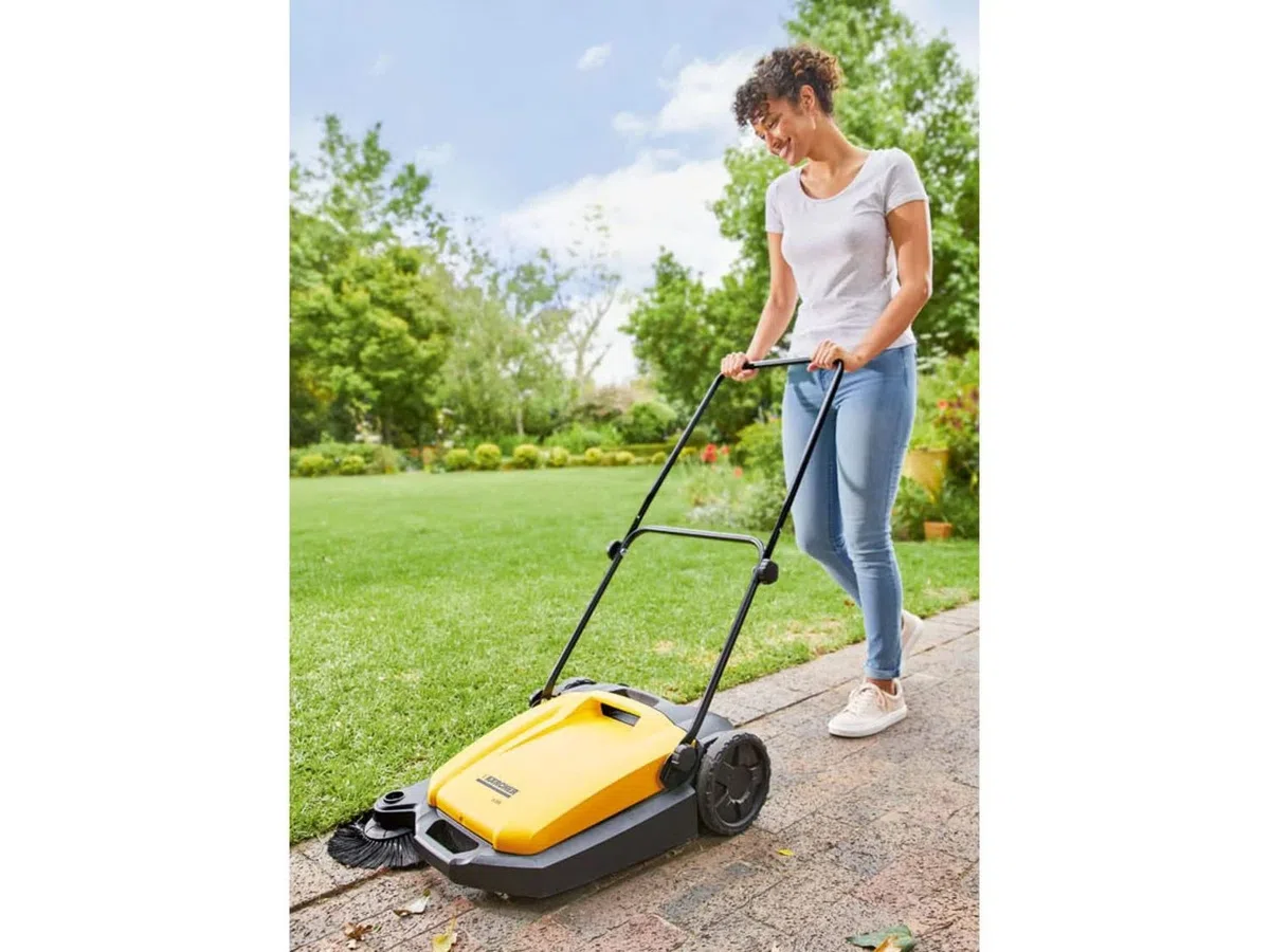 Kärcher Handkehrmaschine S500 P - Gelb, Kunststoff, Reißverschluss, Schutzhülle, Bodenreiniger