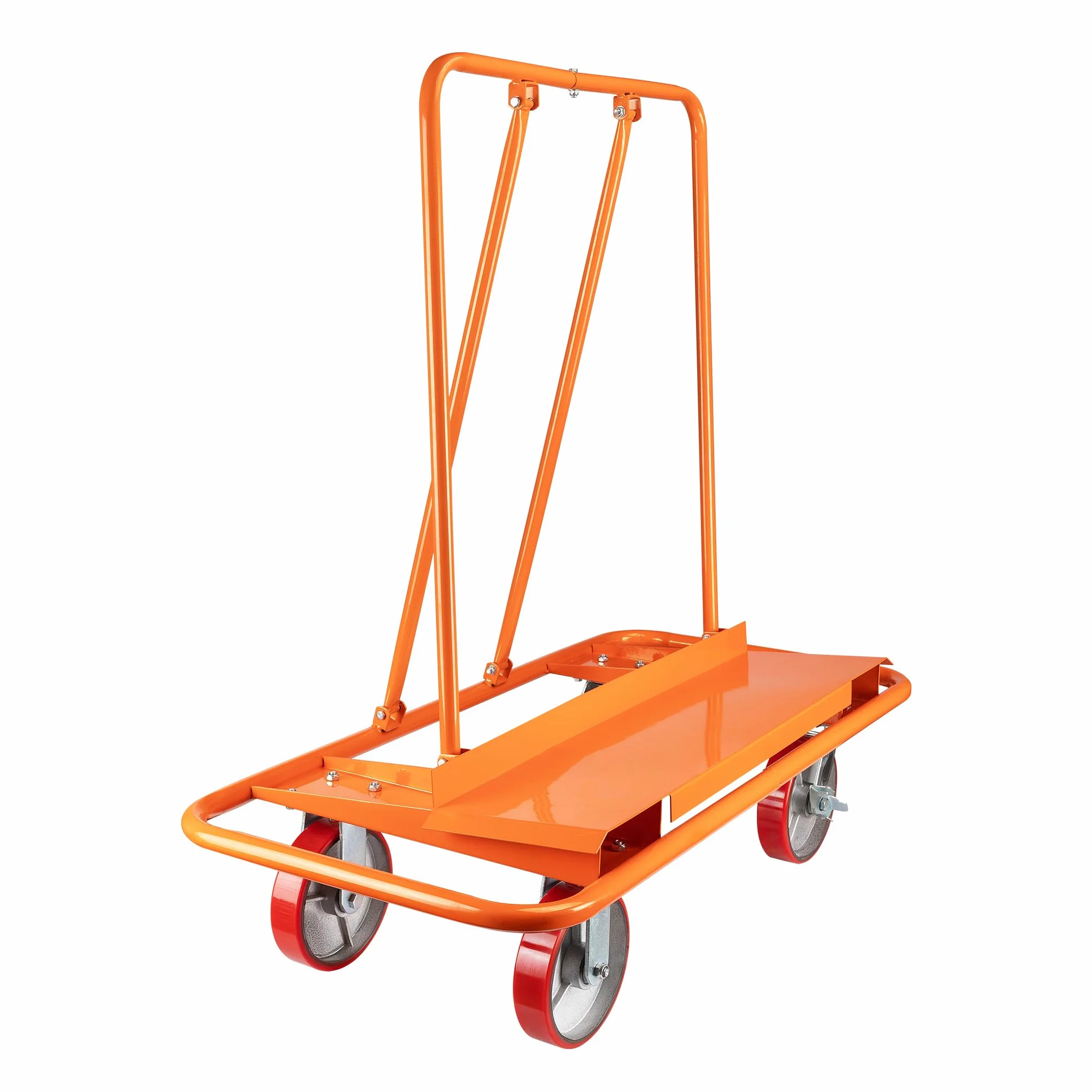 Wiltec Plattenkarren bis 1500 kg, Plattentransportwagen 120 x 59 x 110 cm aus Stahl, Plattenwagen zum Transport von Trockenbauwänden, Holz- und Gipskartonplatten, Fenstern u.v.m.
