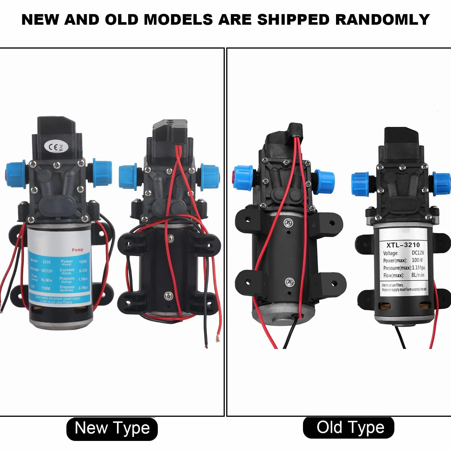 Hochdruck Wasserpumpe Selbstansaugende 12V DC 100W 8L/min 11 Bar Membran für Wohnmobil Autowaschmaschine Solarenergie Wasser Fernbedienung Wasserausrüstung
