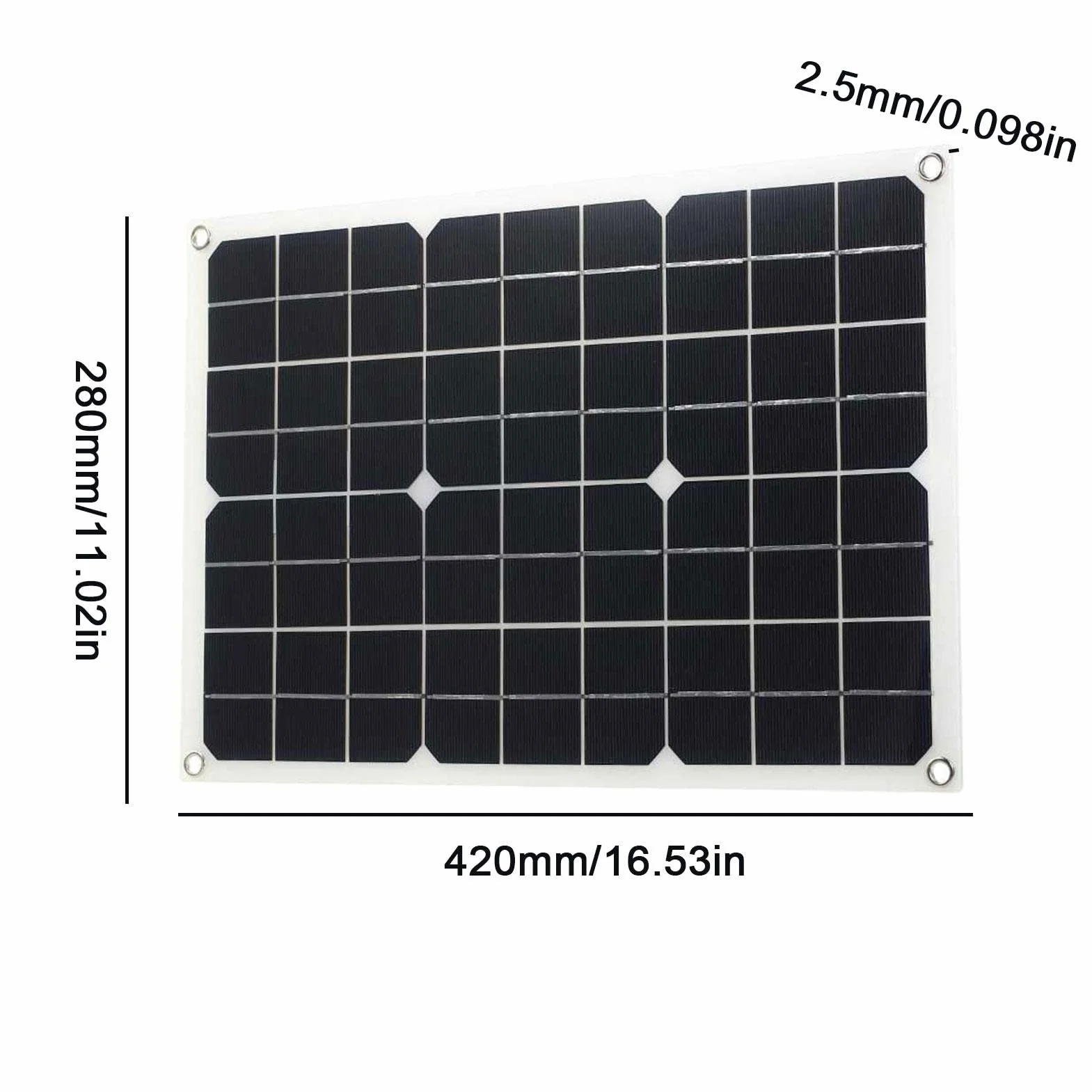 Luckxing 300W Solaranlage Komplettset Inselanlage netzunabhängiges Kit für Wohnmobil Camper mit 1 Wechselrichter mit Batterieklemme + 1 Solarpanel 18W 18V + DC-Krokodilklemme + 1 Solarladeregler 30A