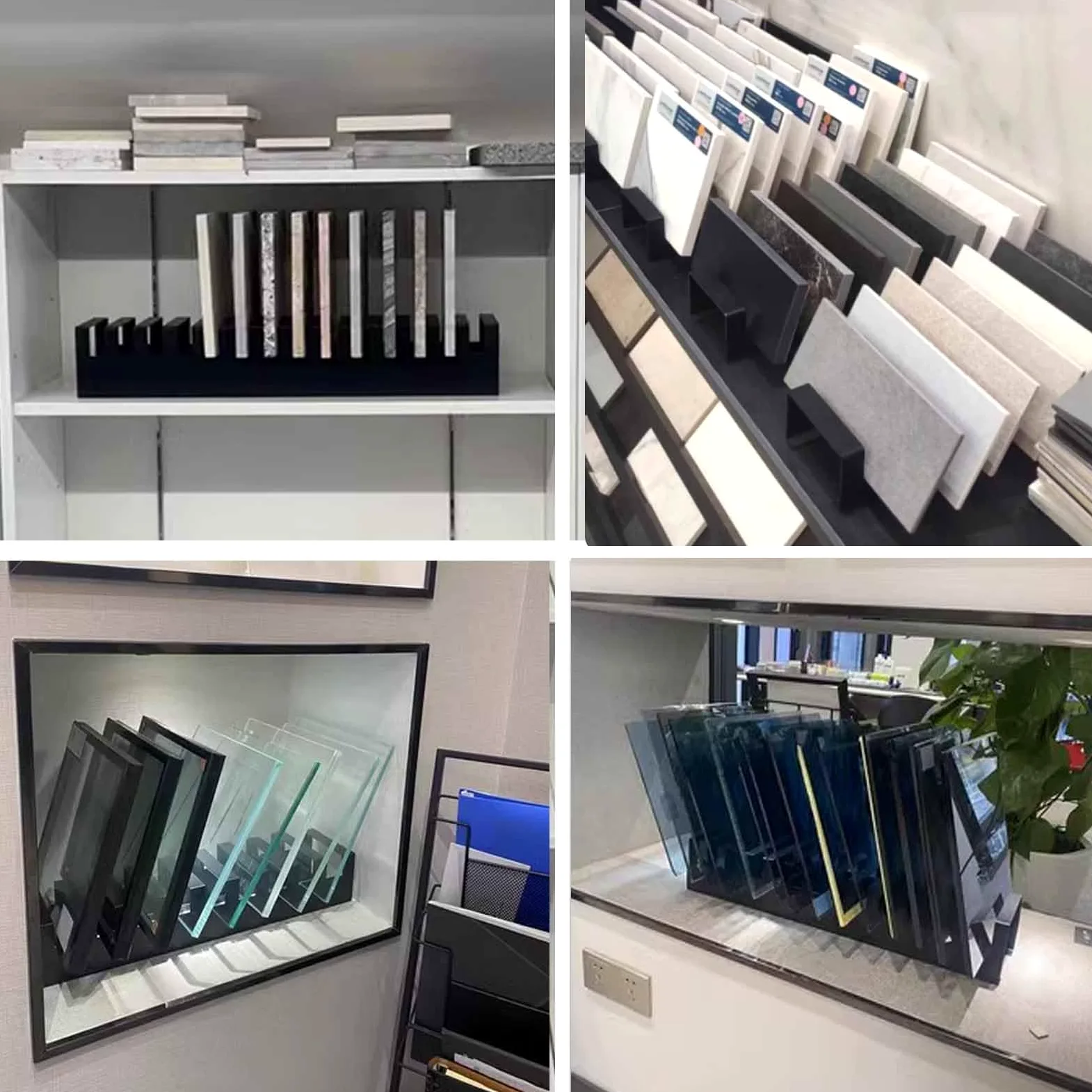 Marmor-, Fliesenregale Metall klein Probenhalter aus Keramik, Einzelhandelsgeschäfte Marmorplatte Display-Ständer für Desktop, Messe Bodenfliese Anzeige Regal für Einzelhandelsgeschäfte Einkaufszentre
