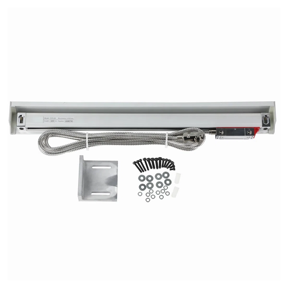 Mill Dro Hochpräziser 0,005-mm-Schlank-Linearmaßstab TTL 50 100 150 200 250 300 350 400 mm 20 x 28 mm Kleiner Linear-Encoder-Gitter-Lineal-Sensor mit starker Anti-Interferenz-Fähigkeit(250mm travel)