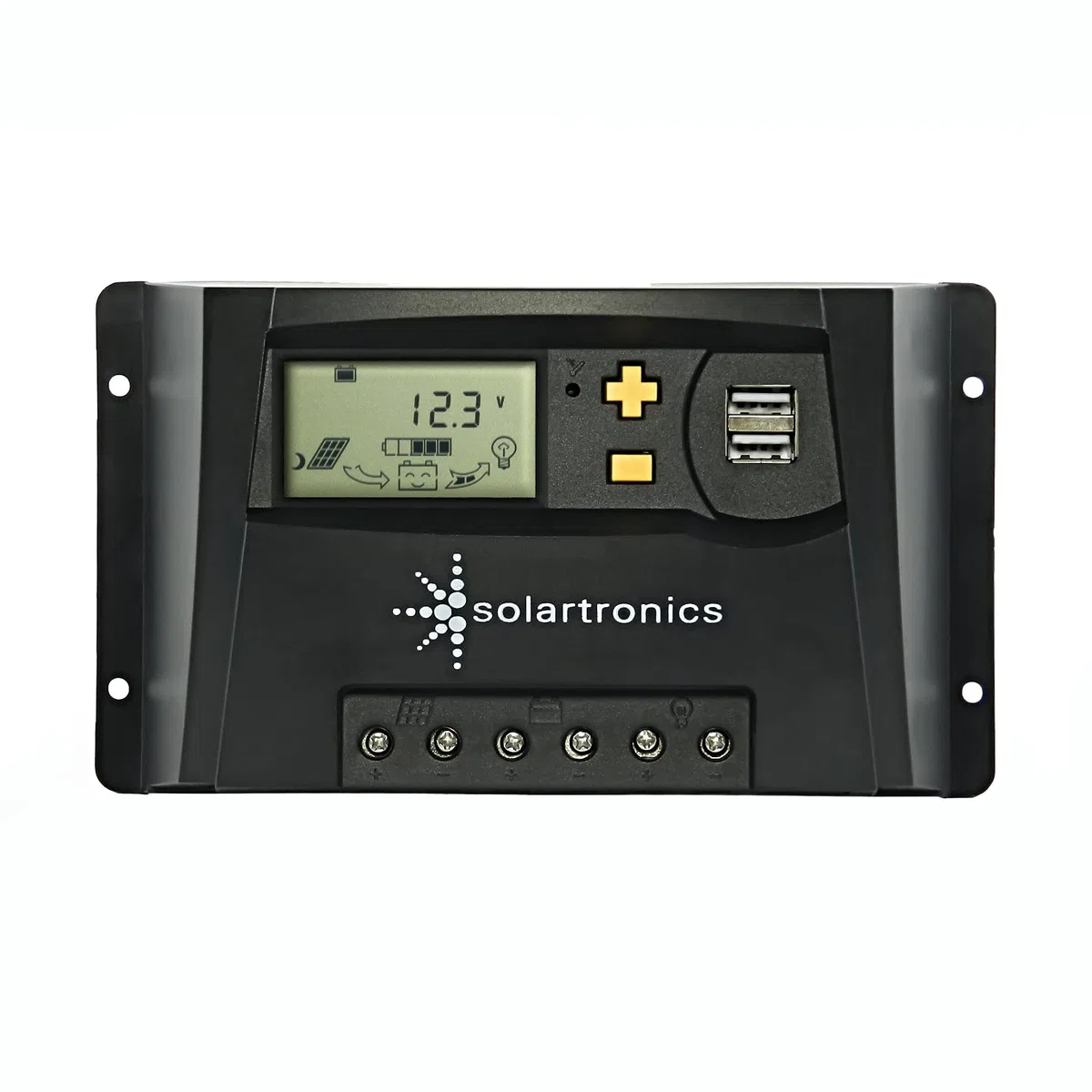 SOLARTRONICS Solar Set: 1x 130W monokristalline Solarmodul + 10A Laderegler + PV Kabel, Photovoltaik Inselanlage für Camping, Gärten