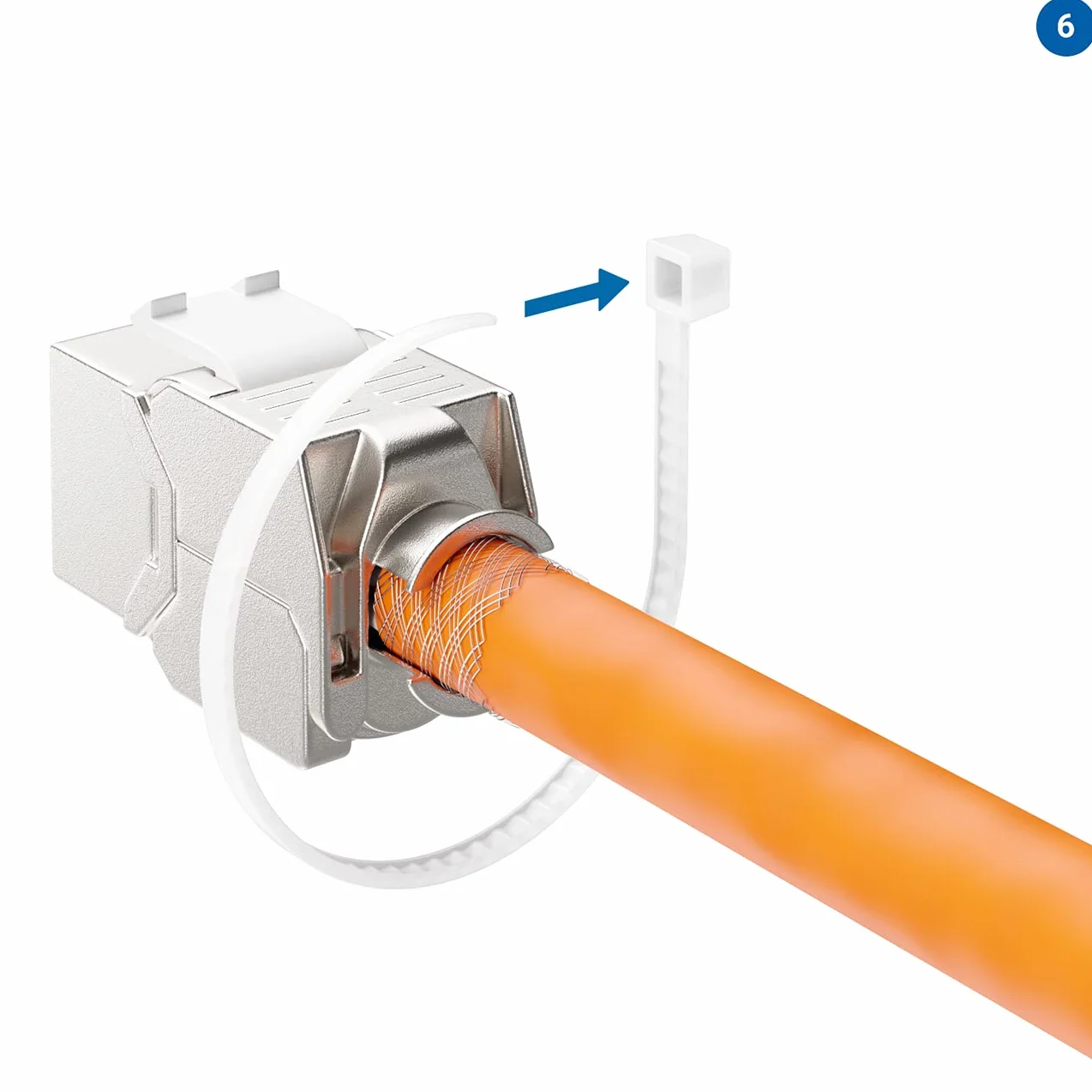 deleyCON 24x CAT 7 Keystone Jack Modul Optimal für CAT7 CAT6 CAT6a Verlegekabel Verbinder Patchkabel Netzwerkkabel STP Schirmung RJ45 Buchse 1000 MHz 10 Gbit/s Schneidklemme (LSA)