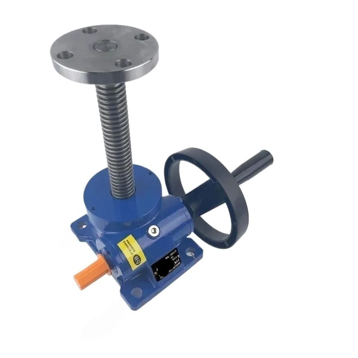 SWL1T/SWL2.5T Spindellift mit Handkurbel, Schneckenantrieb, manueller Hebebühne und Handrad-Hubgetriebe(SWL2.5T hand wheel)