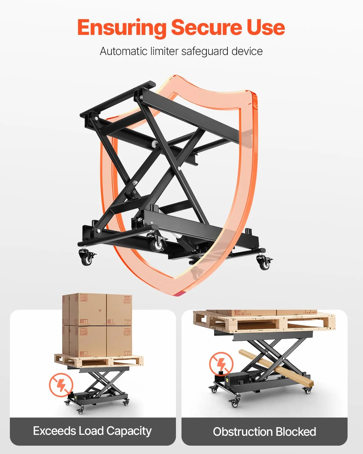 VEVOR Elektrischer Hubtisch 76x44 cm, 150 kg Tragkraft, Scherenhubtisch, 200 bis 710 mm höhenverstellbare Hebebühne, Couchtischlift mit 4 Rädern, für Materialhandhabung und Transport, Schwarz