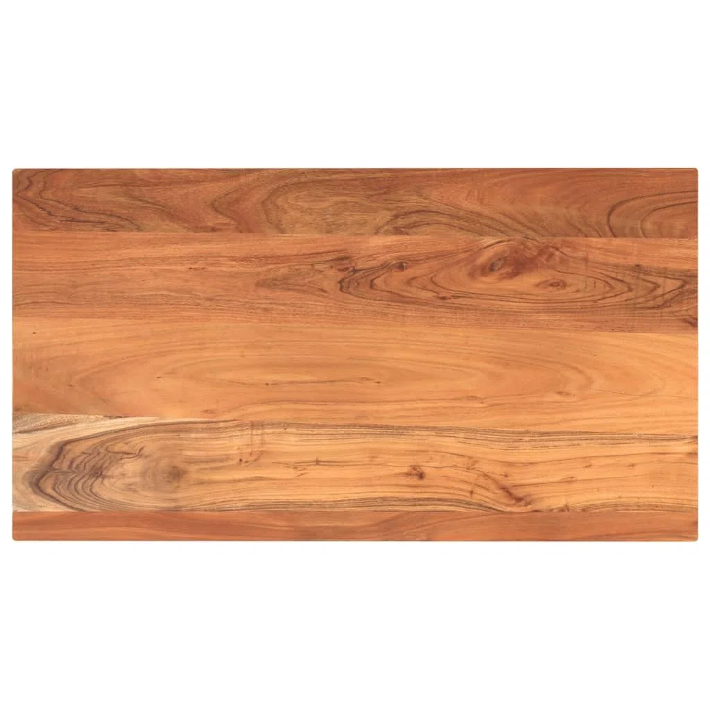 vidaXL Tischplatte, Holzplatte Rechteckig, Massivholzplatte für Bartisch Beistelltisch Esstisch, Ersatztischplatte, 120x70x2,5cm Akazienholz