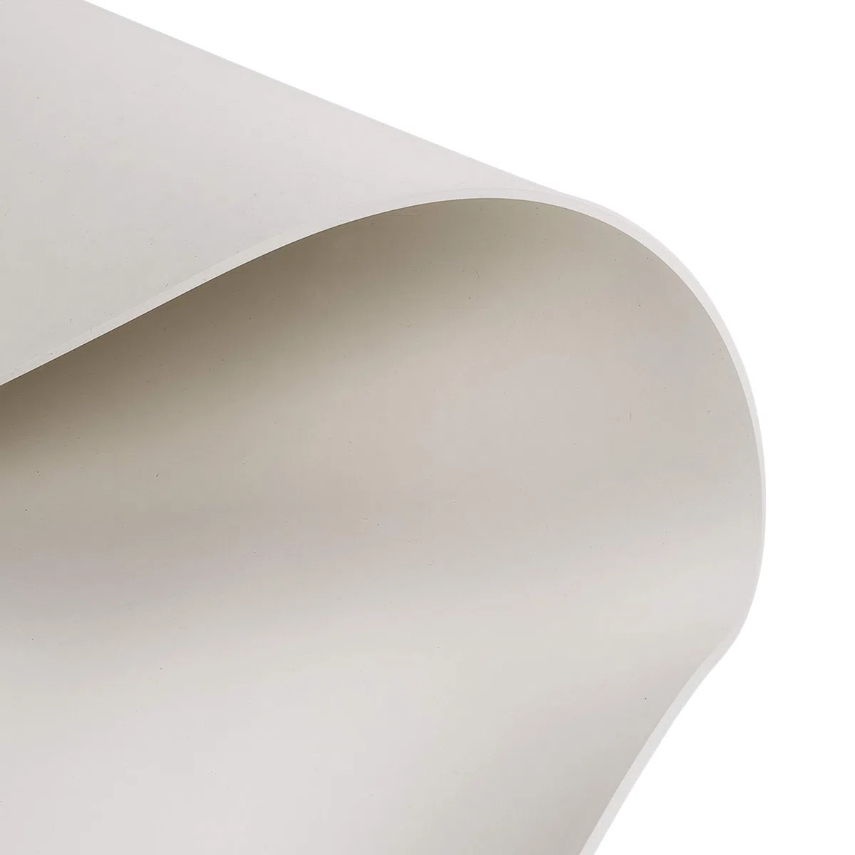 1m² Gummiplatte aus EPDM - 1 mm Stärke - 1,40 m x 0,72 m - Weiße Gummimatte geeignet für Lebensmittel nach FDA - Glatte Vollgummi Matte - ozon- und witterungsbeständig