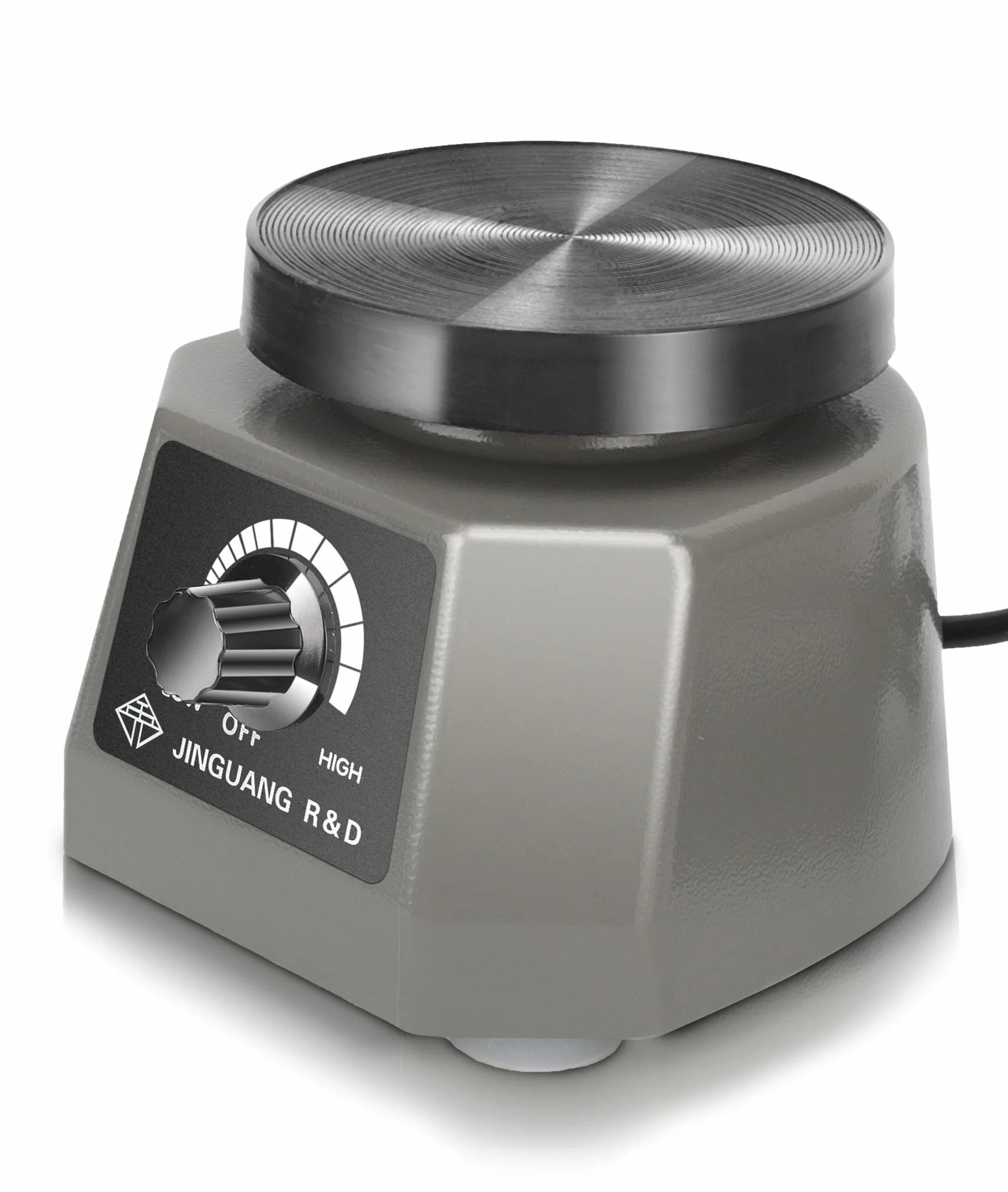Laborvibrator, 10,2 Cm, Runder Schüttler, Gipsmischmaschine mit Runder Platte, Zahnarztvibratoren, Laborgerätemaschine, Gipsvibratorplatte Zum Mischen von Gips, (EU-Stecker 220V)