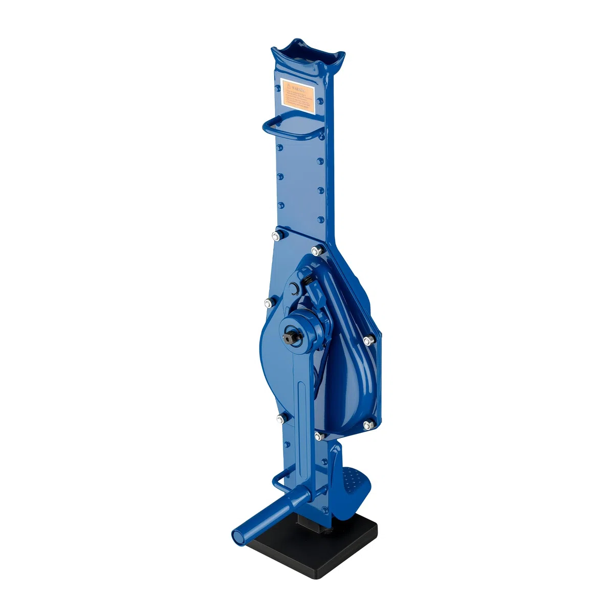 Wiltec Stahlwinde 3000 kg mit Bauhöhe 725 mm, 350 mm Hubhöhe, Robuste Zahnstangenwinde, Hubwinde mit 2 Ansätzen, Stockwinde
