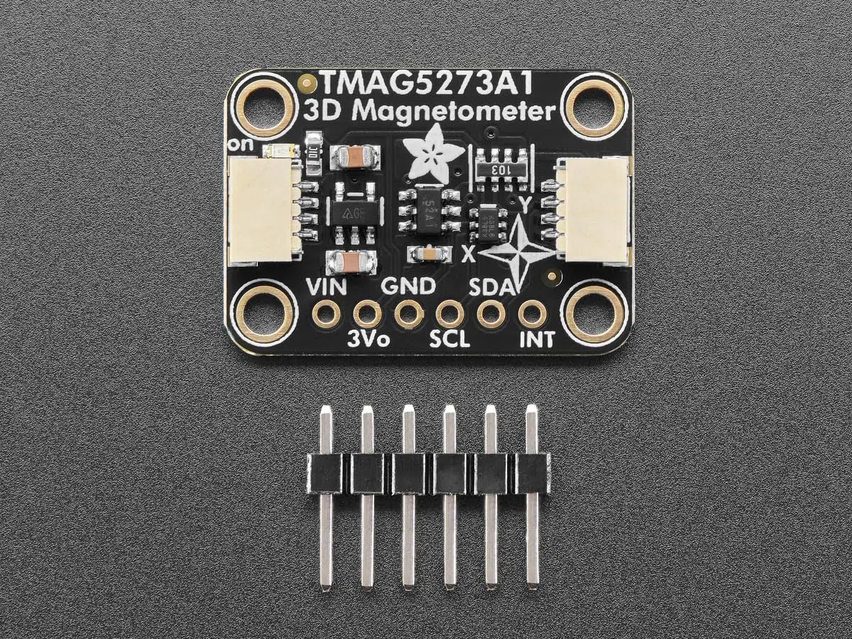 Adafruit TMAG5273 (A1) 3D-Hall-Effekt-Magnetometer Breakout-Board – ±40 mT, ±80 mT – STEMMA QT, 6489
