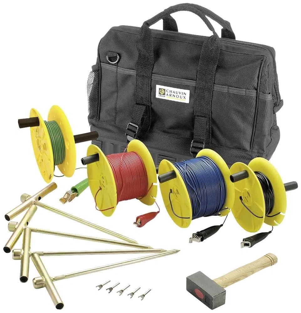 Chauvin Arnoux p01102040 Test Equipment Kit Earth/Widerstand, 50 m, Standard 2 m x 50 m und 2 m x 30 m Rollen