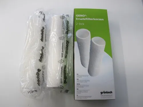 Grünbeck Ersatzfilter für Wasserfilter Typ FS 2" 2er Pack (50 µm ohne Schutzglocke) *** (Filterhülse Vlies Filter Feinfilter Hauswasserfilter Kerzenfilter Ersatzkerzenfilter Filterkerze)