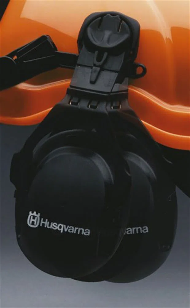 Original Husqvarna Waldarbeiterhelm, funktionell, mit Ultravision-Visier und Gehörschutz